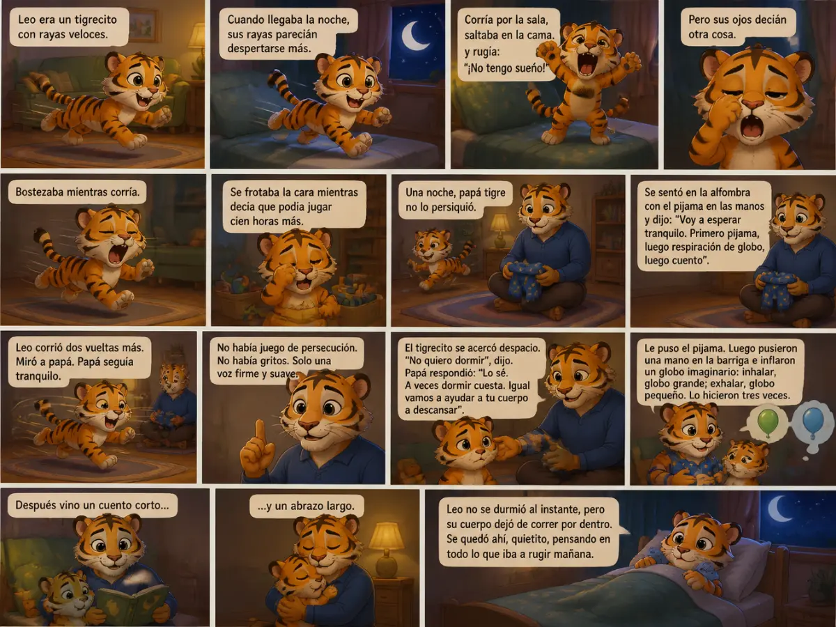 Muestra de El pijama del tigre cansado