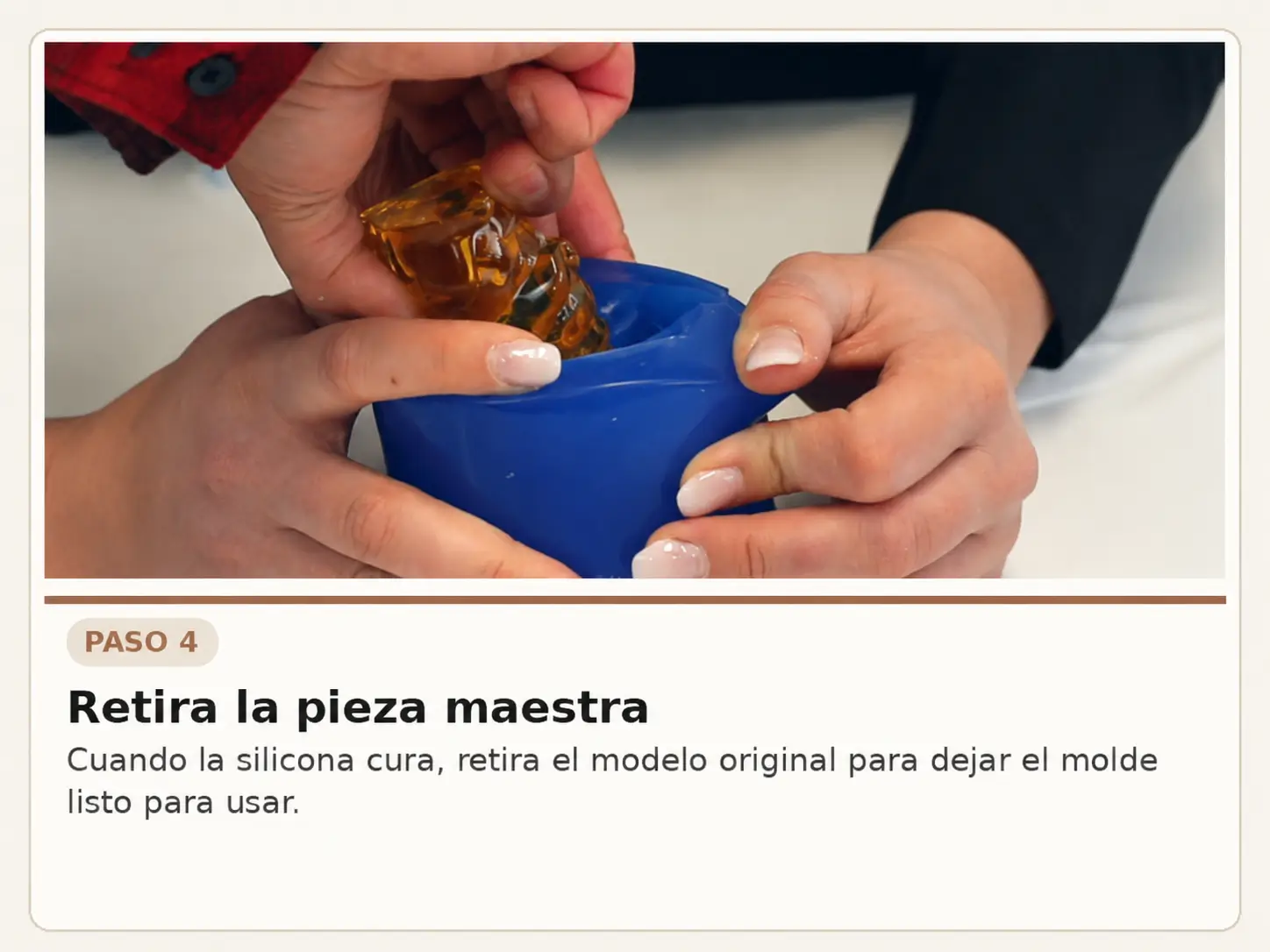 Paso 4 del proceso para crear varios moldes a la vez
