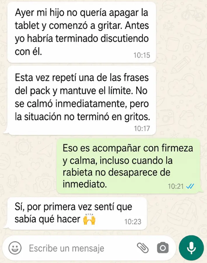 Testimonio de una familia que uso el material